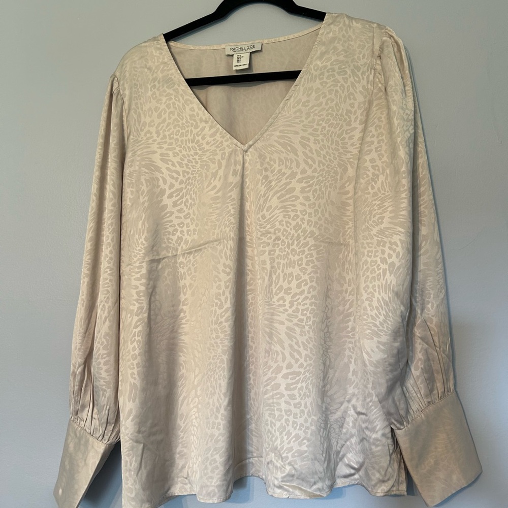 Leopard V Neck Blouse